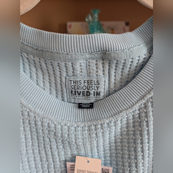 American Eagle AE Big Hug Waffle Sweatshirt - Picture 3 of 3